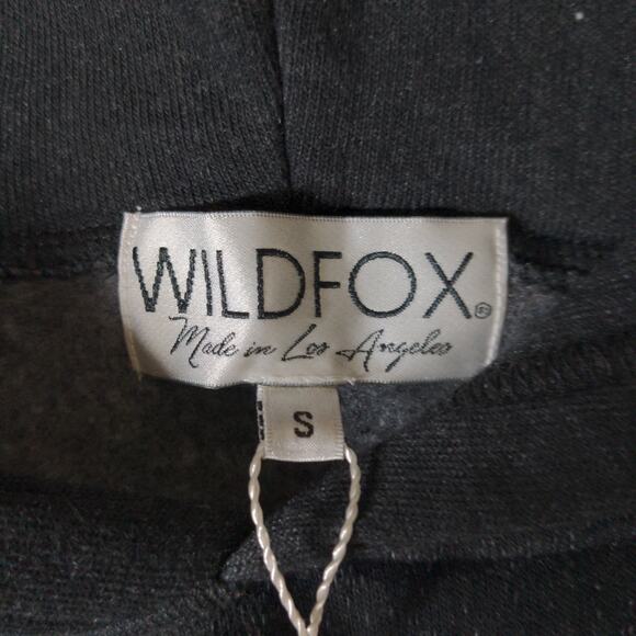 Wildfox Charcoal Gray Colin Sweatshirt Hoodie Hooded Sample S New / FLAW - Picture 6 of 11